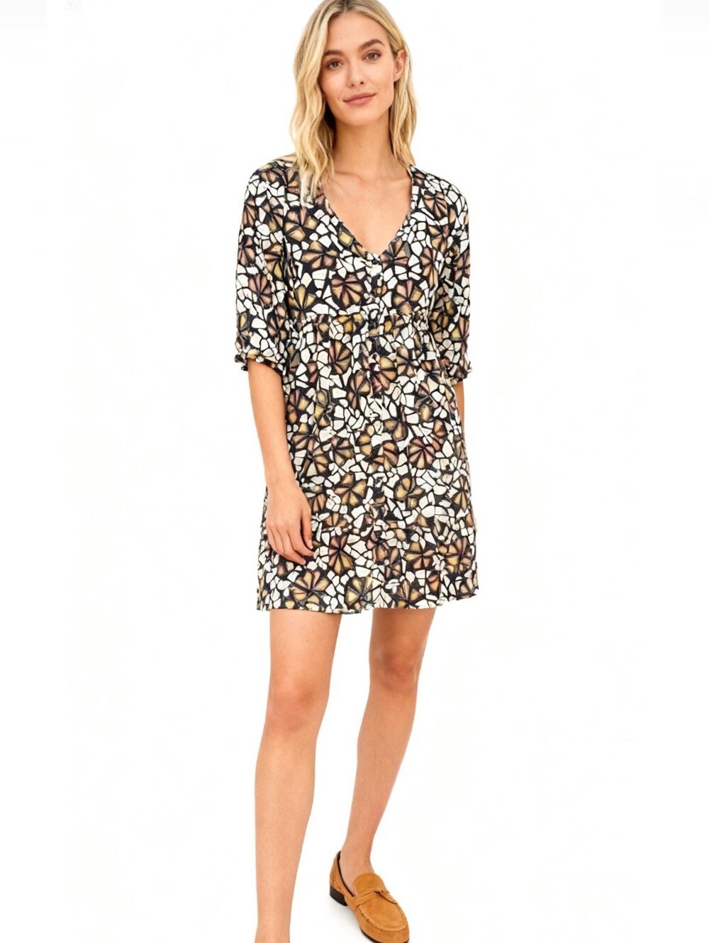 Ba&Sh May V-Neck Mini Dress Size XS